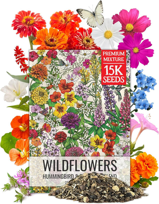 Wildflower seed mix for pollinators and birds